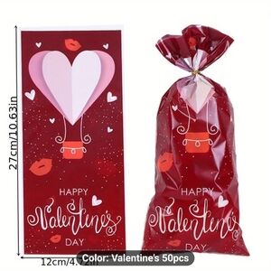Valentine's Day Party Gift Bags - Red